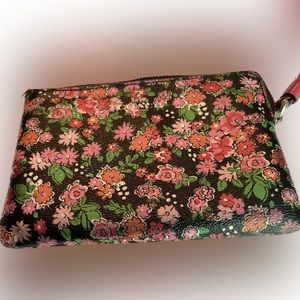Coach zip wristlet “Posey”